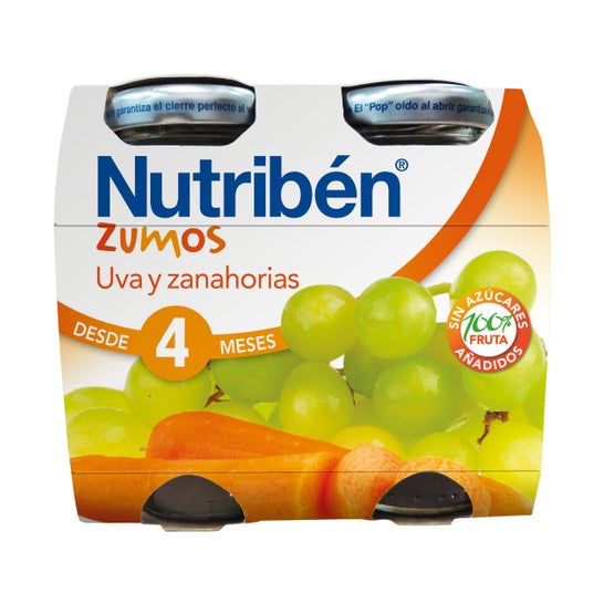 Nutribén® zumo de uva y zanahoria 2x130ml