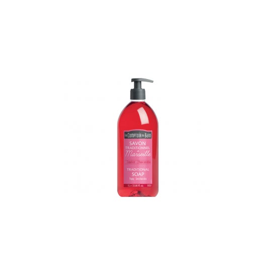 Jabón de Marsella Tradicional COQUELICOT Botella de 1000 ml