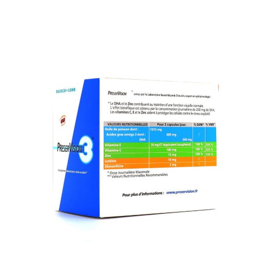 Preservision-verpakking van 3 maanden Doos met 180 capsules