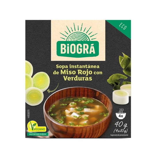 Biográ Sopa de Miso con Verduras 4 sobres x 10g