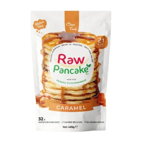 Clean Foods Raw Pancake Preparado Tortitas Caramelo 425g