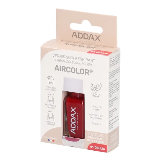 Addax Aircolor Atmungsaktiver Nagellack 01 Dahlie 11 ml