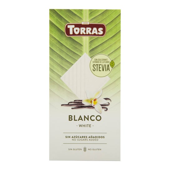 Torras Stevia Chocolate Blanco 100g