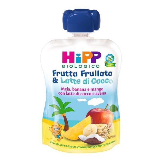 Hipp Frutta Frullata & Latte di Cocco Mela Banana e Mango 90g