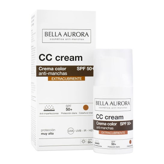 Bella Aurora CC Cream Anti-Manchas SPF50+ ExtraCubriente 30ml