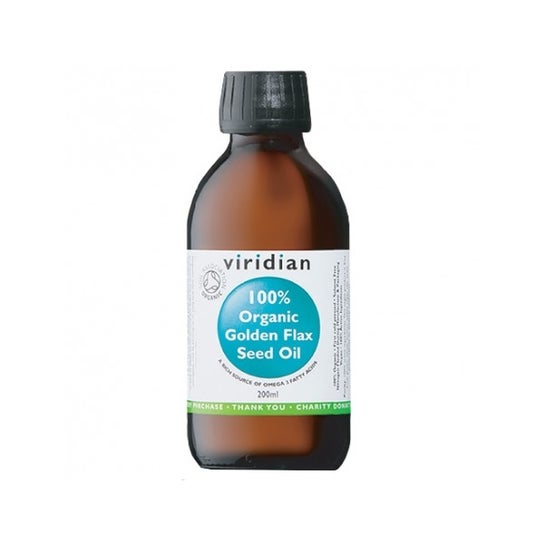 Viridian 100% Golden Flax Oil Bio 200ml
