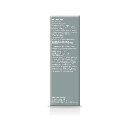 Fumitory Extract Xxi 50 Ml Soria Natural