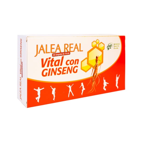 Ghf Jalea Real Vital Con Ginseng 20amp 10ml General Health Foods,