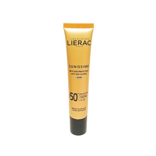 Lierac Sunissime BB Protective Fluid SPF50 med gylden farve 40ml