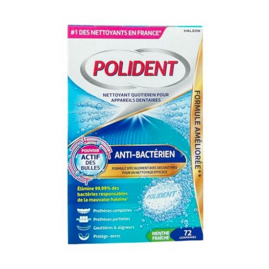 Polident Detergente Protesi Antibatterico 72comp