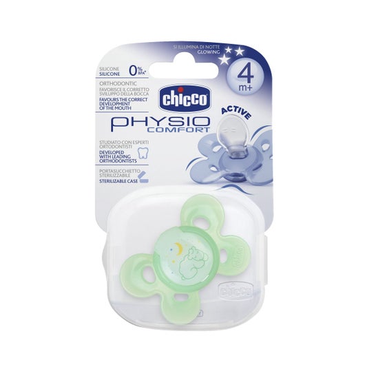 Chicco Physio Comfort Chupete Noche Silicona +4m 1ud