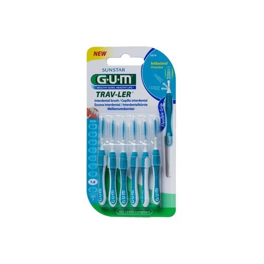 Gum Gum Trav-Ler Interdental Brush 1.6 6uds