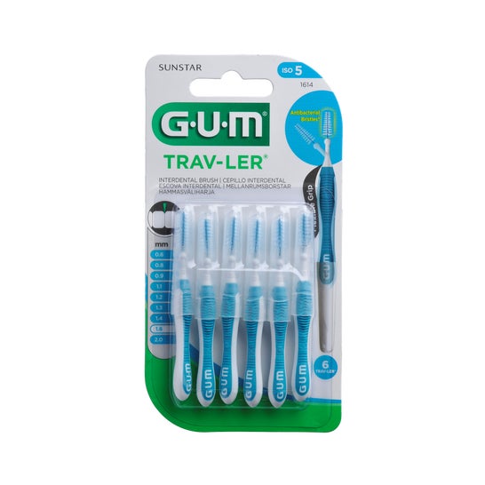 Gum Gum Trav-Ler Interdental Brush 6uds