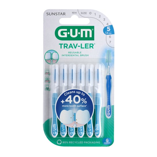 Gum Trav-Ler Interdental Brush 1.6 6 Unità