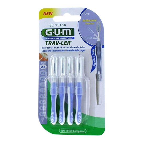 Gum Trav-ler Interdentalbørster 1312 0,6mm 4 stk