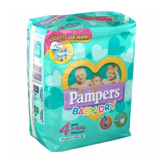Pampers Baby Dry Pañales Talla 4 Maxi 26uds