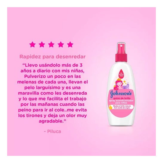 Johnson's Conditioner Spray Shine Drops 200ml Johnson's Conditioner Spray Shine Drops 200ml