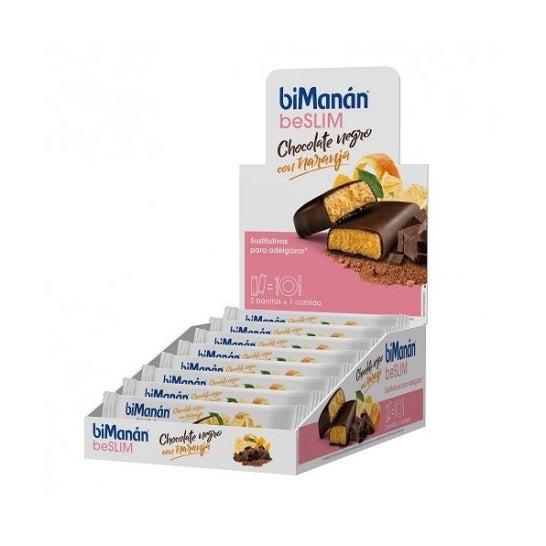 biManán beSlim Barritas Chocolate y Naranja 30uds
