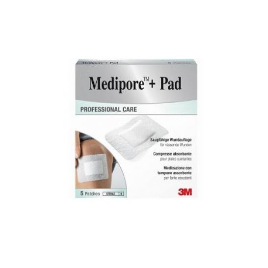Medipore+Pad Med.10X20Cm 5Pcs