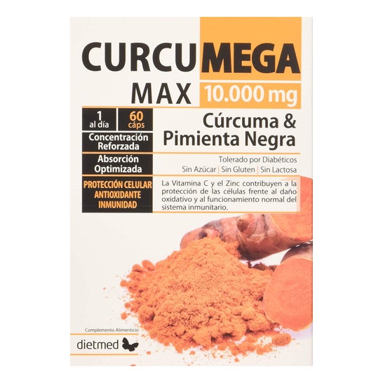Complesso di curcuma a dieta 10.000 Mg 60 capsule Mg 60 Capsule