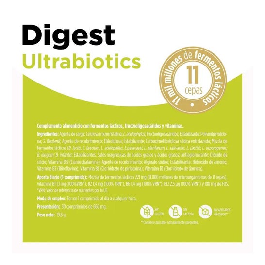 Digest Ultraprobiotic 30 tablets (600mg) Digest Ultraprobiotic 30 tablets (600mg)