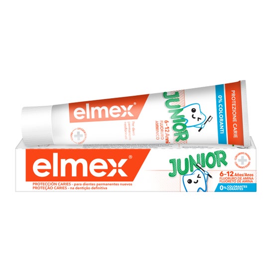 Elmex Protección Caries Junior Dentífrico para Niños 6-12 años 75ml