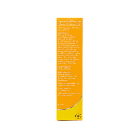 Bayer Redoxon® Vitamin C Effervescent Lemon 1g x 30 tabs. | PromoFarma