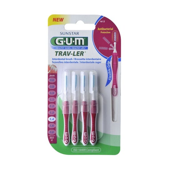 Gum Proxabrush Trav Ler Normal Cylindrical 1612 4 pieces