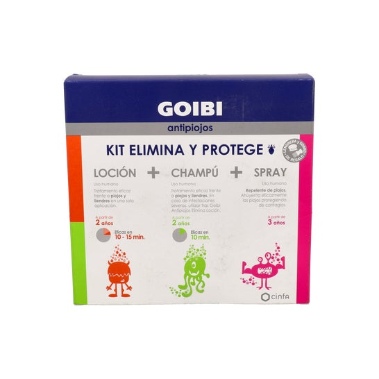 Goibi Anti-Lice Removes Shampoo + Lotion + Spray Kit