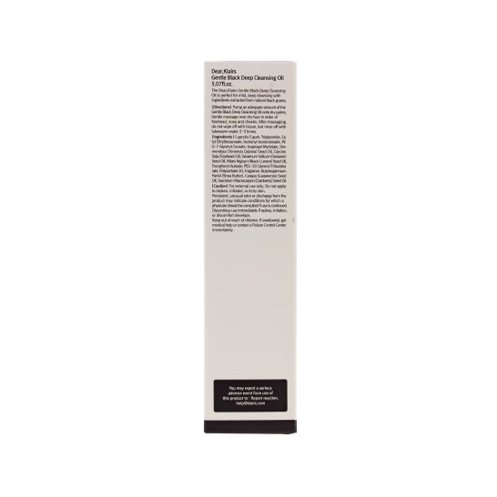 Klairs Gentle Black aceite limpiador profundo 150 ml