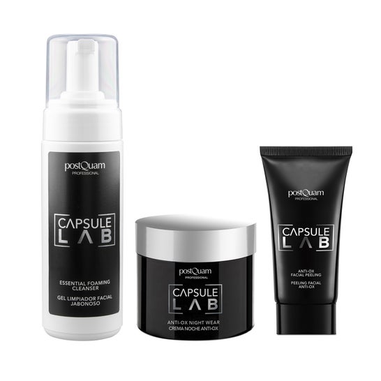 Routine notturna del laboratorio della capsula Postquam Pack