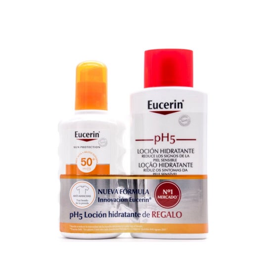 Eucerin Sun Spray 50+ 200ml + Ph5 Protezione della pelle Lozione 200ml