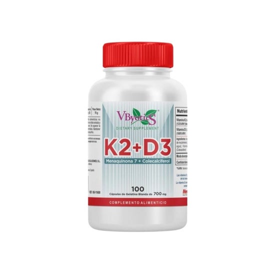 Vbyotics Vitamina K2+D3 100 kapsler