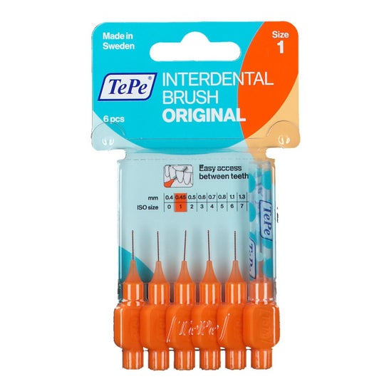 TePe Brossettes Interdentaire 0,45mm Naranja 6uds