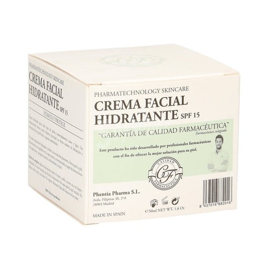Feuchtigkeitsspendende Gesichtscreme in pharmazeutischer Qualität Spf15 50ml