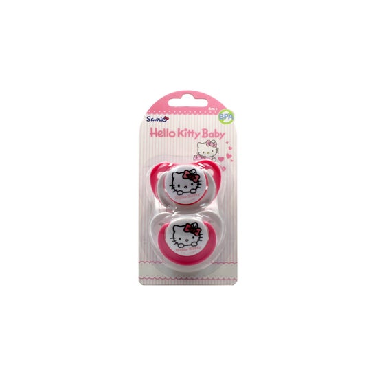 Hello Kitty Chupete +6 Meses 2uds