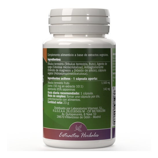 NaturBite Tribulus Terrestris 500 mg 95% saponinas 60 caps