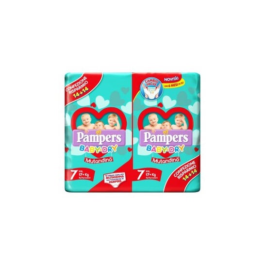 Pampers Baby Dry Braga Pañal Duo Dwct XXL 26uds