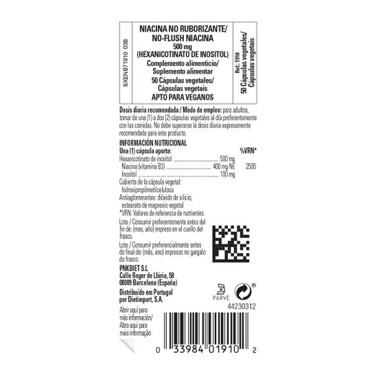 Solgar Niacina No Ruborizante 500 mg 50vcaps