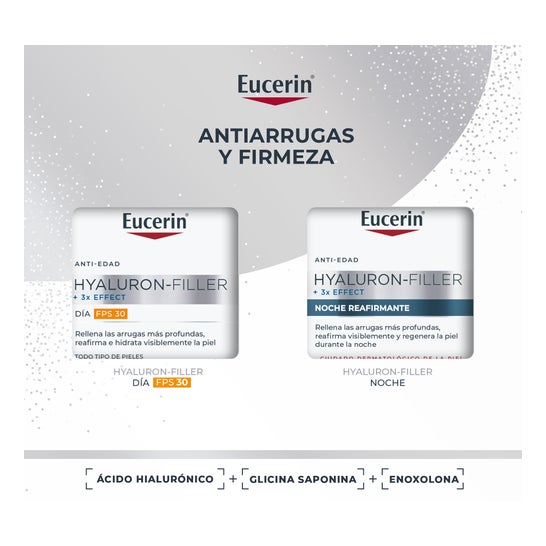 Eucerin Pack Hyaluron Filler 3X Day Cream 50ml + Night Cream 50ml