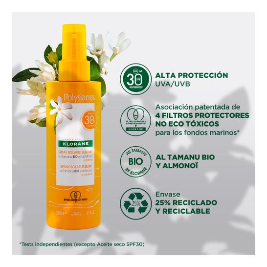 Klorane Spray Solar Sublime SPF30 200 ml