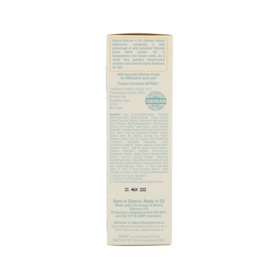 Natura Siberica Crema de Día para Piel Grasa Equilibrio e Hidratación 50 ml