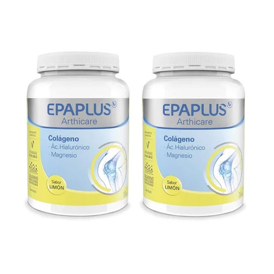 EpaPlus Arthicare Colágeno + Silicio + Ácido Hialurónico + Magnesio Limón 2x334g