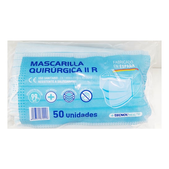Tecnol Health Mascarillas Quirúrgicas IIR 50uds