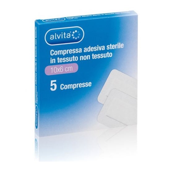 Alvita Compressa Adesiva Estéril 10X6cm 5uds