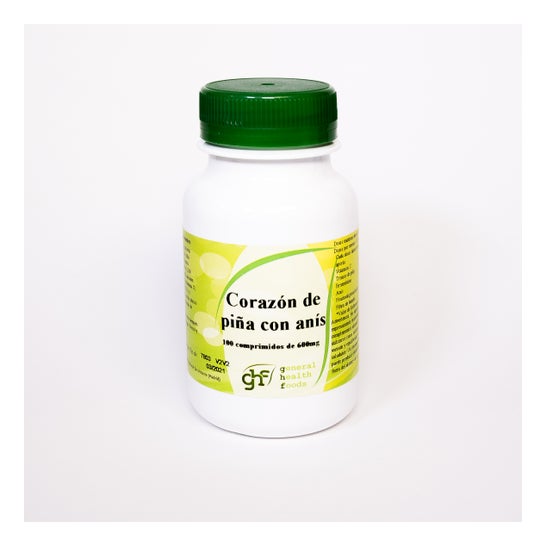 GHF Corazón de Piña 600mg 100 comprimidos masticables