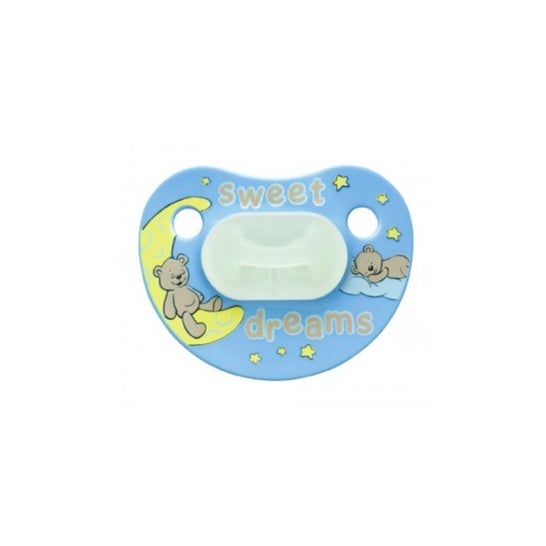 Bibi luminous silicone pacifier T-M 1ud