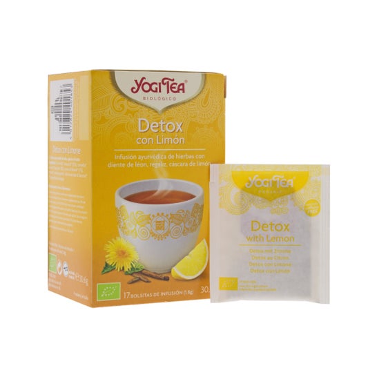Yogi Tea detox con limón 17 bolsas