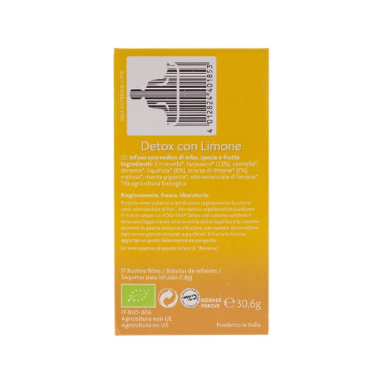 Yogi Tea Detox con limone 17 bustine