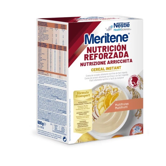Nestlé Meritene Nutrición Reforzada Cereal Instant Multifrutas 600g
